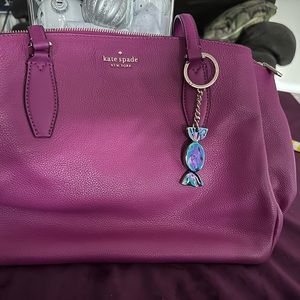 Medium Fuschia Pebbled Leather Kate Spade